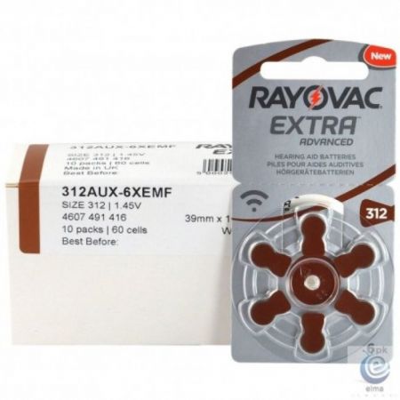 Baterii auditve V312 Rayovac Extra Advanced