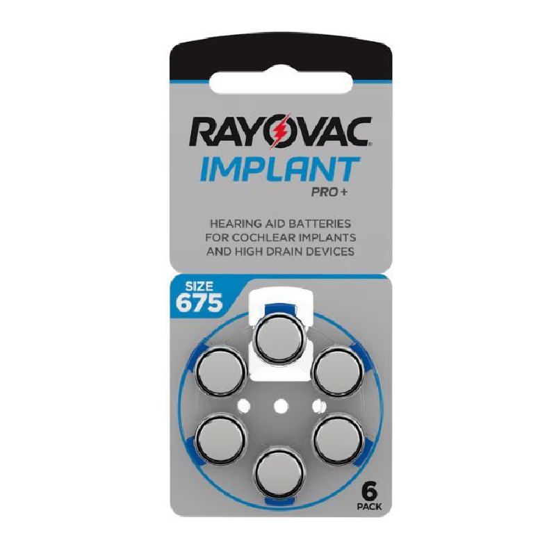 Baterii auditve V675 Rayovac Implant