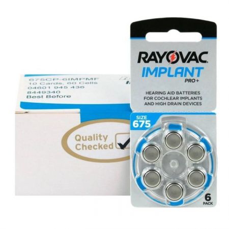 Baterii auditve V675 Rayovac Implant